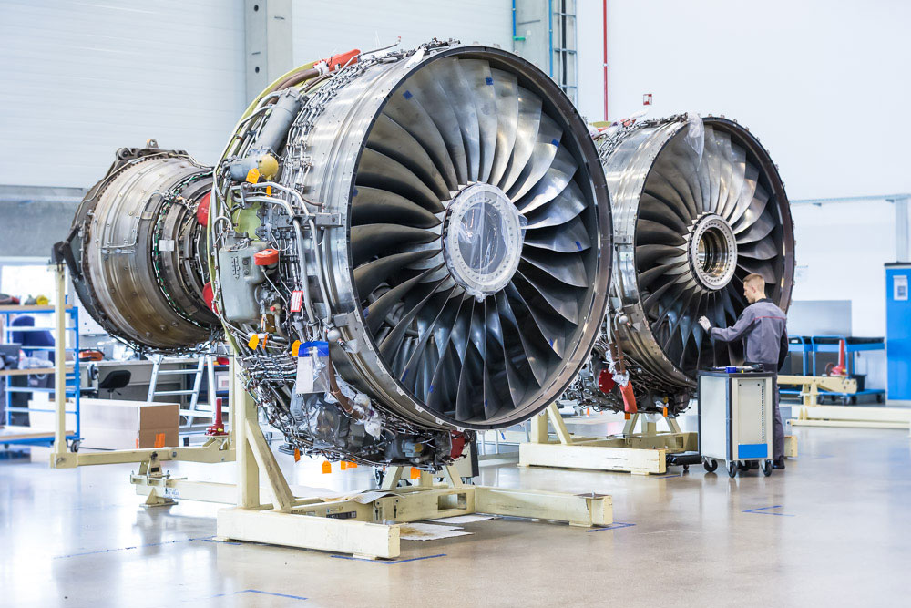 Aircraft Engine Intricate Machinery and Components